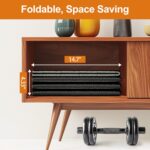 HOVSCO Foldable Treadmill Mat Non-Slip Train Bike Mat, 1/4" Thick, ... - Image 3