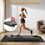 HOVSCO Foldable Treadmill Mat Non-Slip Train Bike Mat, 1/4" Thick, ... - Image 5