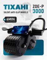 Ab Curler Wheel with Timer & Knee Mat, Dwelling Exercise Auto Rebound Abdom... - Image 3