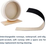 9.0 in Hamster Silent Train Wheel – Wood Hamster Wheel with Remov... - Image 4