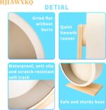 9.0 in Hamster Silent Train Wheel – Wood Hamster Wheel with Remov... - Image 6