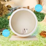 9.0 in Hamster Silent Train Wheel – Wood Hamster Wheel with Remov... - Image 7