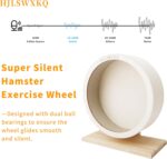 9.0 in Hamster Silent Train Wheel – Wood Hamster Wheel with Remov... - Image 8