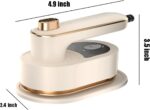 Moveable Mini Handheld Iron,180°Rotatable Steam Iron Handheld,Mini Iro... - Image 3