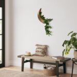Wall Mounted Metallic Moon Planter - Hanging Crescent Pot for Succulents,... - Image 4