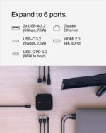 Belkin Join USB-C 6-in-1 Core GaN Dock 130W, Multiport Docking Stat... - Image 3