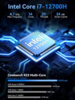 GMKtec Mini PC M3 Extremely with Intel Core i7-12700H(14C/20T 4.7 GHz), 16... - Image 3