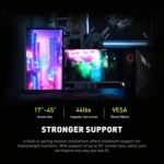 MSI MAG MT201D - Premium Heavy Obligation Twin Monitor Stand Arms, 17-45" Su... - Image 5