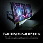 MSI MAG MT201D - Premium Heavy Obligation Twin Monitor Stand Arms, 17-45" Su... - Image 7