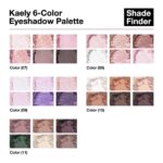 Kaely 6 Colours Mini Impartial Eye Shadow Palette Make-up, Taupe Rosy Forehead... - Image 4