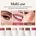 KIMUSE Multi Stick Trio Face Make-up, Cream Blush Stick for Cheeks & Li... - Image 8
