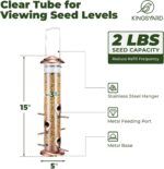 Kingsyard Steel Chook Feeders for Outside Hanging, Tube Chook Feeder wi... - Image 4