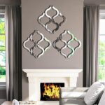 DMDFIRST Arc-Formed Ornamental Wall Mirror Silver 20"x20" Giant, Exqui... - Image 4
