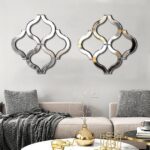 DMDFIRST Arc-Formed Ornamental Wall Mirror Silver 20"x20" Giant, Exqui... - Image 5