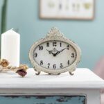 NIKKY HOME Classic Desk Clock, Battery Operated Rustic Design, Stylish H... - Image 3