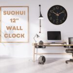 Silent Wall Clock 12 Inch Non-Ticking Wall Clocks Battery Operated for... - Image 7