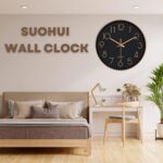 Silent Wall Clock 12 Inch Non-Ticking Wall Clocks Battery Operated for... - Image 8
