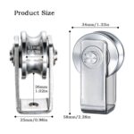 Cable Pulley Wheel for Rope with Ball Bearing, Clean No Noise, Wall M... - Image 3