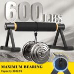 Wooden Parallettes Push Up Bars, Stable Picket Handstand Bars with Anti-S... - Image 4