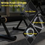 Wooden Parallettes Push Up Bars, Stable Picket Handstand Bars with Anti-S... - Image 6