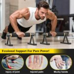 Wooden Parallettes Push Up Bars, Stable Picket Handstand Bars with Anti-S... - Image 7