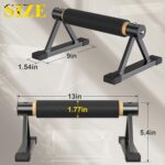 Wooden Parallettes Push Up Bars, Stable Picket Handstand Bars with Anti-S... - Image 8