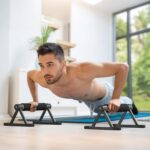 Wooden Parallettes Push Up Bars, Stable Picket Handstand Bars with Anti-S... - Image 9