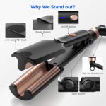 Crimper Hair Device, Mini Hair Crimper for Ladies Heating up 390°F, Waver... - Image 8