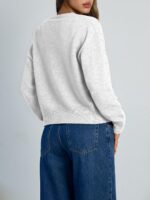 Stylish Queen Cropped Cardigan Sweaters for Girls Light-weight Crop Knit... - Image 5