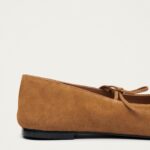 Lace Up Ballet Flats for Girls Bow Sq. Toe Mary Jane Flats Slip On ... - Image 6