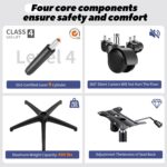 Fizzin Ergonomic Workplace Chair, 400 LBS Pc Chairs with Adjustable... - Image 8