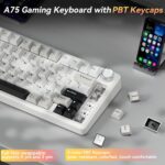 SOLAKAKA A75 75% Wi-fi Mechanical Keyboard, Sizzling Swappable Gaming Ke... - Image 5