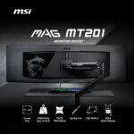 MSI MAG MT201 - Premium Heavy Obligation Single Monitor Stand Arm, Helps ... - Image 3
