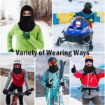 Balaclava Windproof Winter Face Masks Heat Fleece Ski Masks for Males and ... - Image 5