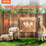 VEVOR Livestock Feeder, 18.5 Gallons Massive Capability, Heavy-Responsibility Metal ... - Image 3