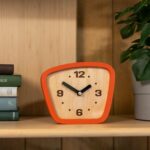 Handcrafted Mid-Century Trendy Clock – Silent Motion for Desk, Desk... - Image 3