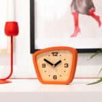 Handcrafted Mid-Century Trendy Clock – Silent Motion for Desk, Desk... - Image 4