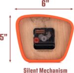 Handcrafted Mid-Century Trendy Clock – Silent Motion for Desk, Desk... - Image 5