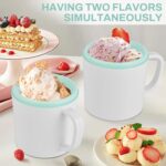 Pukomc Ice Cream Maker Machine for House Use, with Two Ice Cream Bowls,... - Image 3