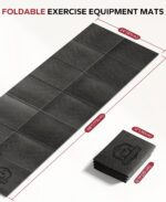 HAPBEAR Treadmill Mat – 68"x24"x1/5" Thick Non-Slip Foldable Train ... - Image 3