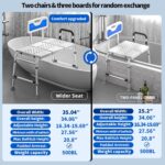 Heavy Responsibility Width Adjustable Bathtub Tub Switch Bathe Bench for Inside ... - Image 4