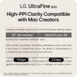 LG 32U990A-S 32-Inch Ultrafine 6K (6144 x 3456) Nano IPS Black Thunder... - Image 4