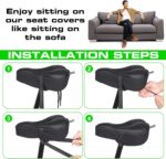 Zacro Bike Seat Cushion - Gel Padded Bike Seat Cowl for Males Ladies Com... - Image 7