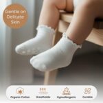 Mom's Alternative Natural Cotton Mix Child Socks 6 Pairs – Non-Slip Gri... - Image 3