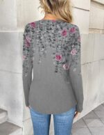 Zeagoo Ladies Lengthy Sleeve Tops Dressy Informal V Neck Tshirts Fundamentals Tee ... - Image 5