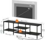 HOOBRO TV Stand with Energy Retailers to 75 Inches, TV Console Desk with... - Image 4