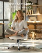 Hbada Workplace Desk Chair with Flip-Up Armrests and Saddle Cushion, Ergo... - Image 5