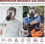 Full Face Fuel Masks-Reusable Respirator Masks Survival Nuclear and Chem... - Image 7
