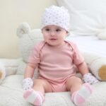 Child Hats Mittens and Socks Set Cotton New child Hat Beanie Mushy Toddler ... - Image 4