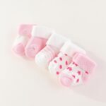 Child Hats Mittens and Socks Set Cotton New child Hat Beanie Mushy Toddler ... - Image 7